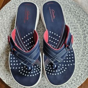 Clarks Cloudstepper Breeze Sea flip-flop sandals